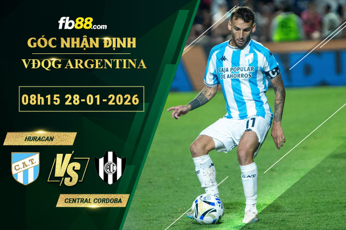 FB88 Thể Thao | Soi kèo Atletico Tucuman vs Central Cordoba 08h15 ngày 2812026
