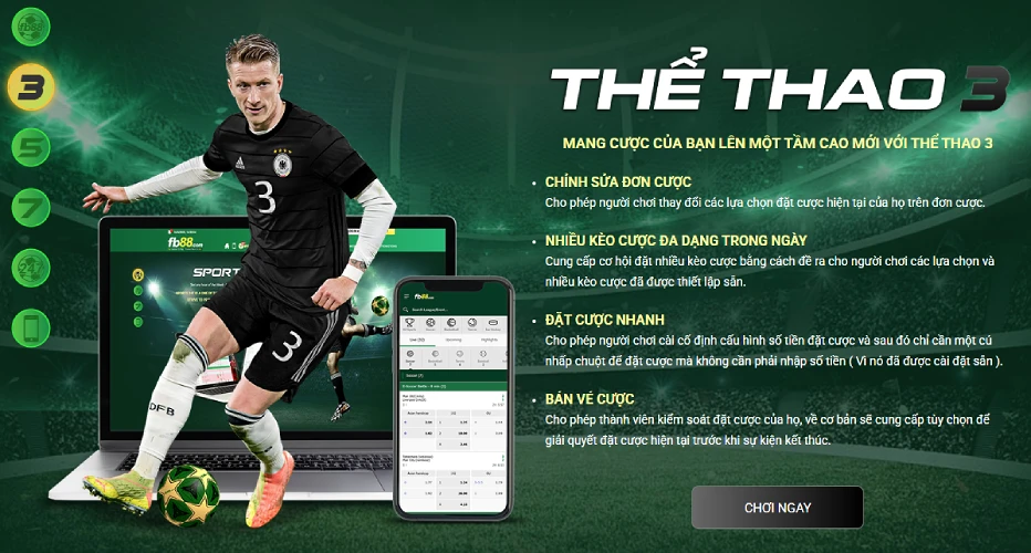 Giao Diện Cá Cược Thể Thao FB88 Thân Thiện Dễ Sử Dụng